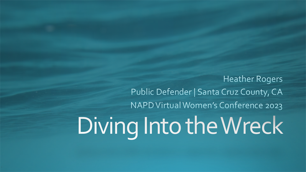 Public Defender to Speak at NAPD 2023 Women’s Conference